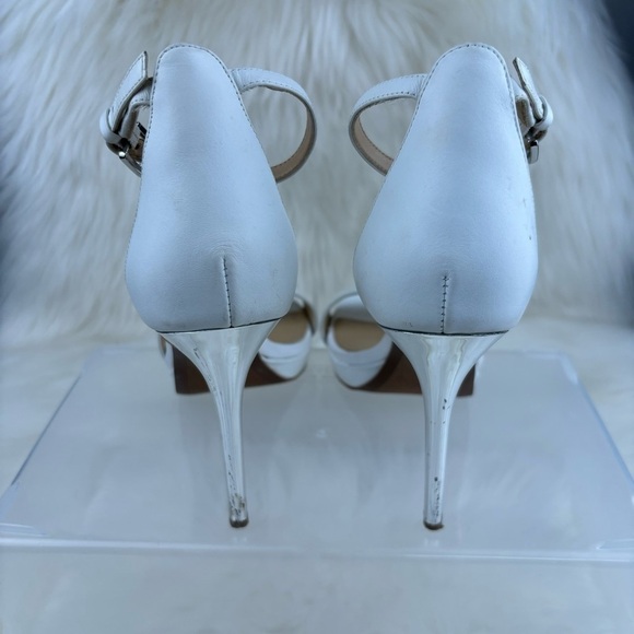 MICHAEL KORS OPEN TOE PUMPS HEELS SIZE 7 WOMAN - Picture 4 of 14